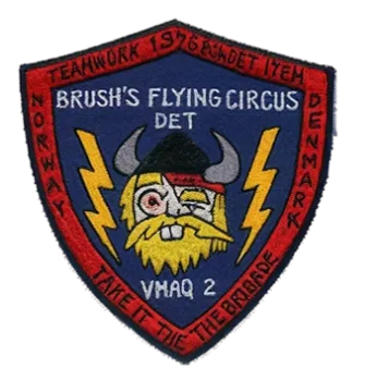 "Brush's Flying Circus" — Norway & Denmark patch