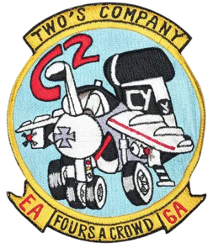 "Two's Company — Four's A Crowd" patch